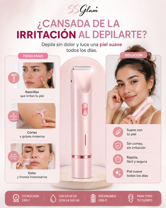 Depiladora Doble Cabezal SSGlam™