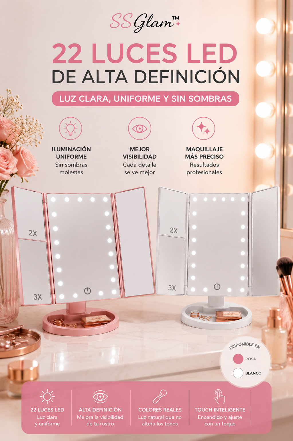 Espejo LED SSGlam™