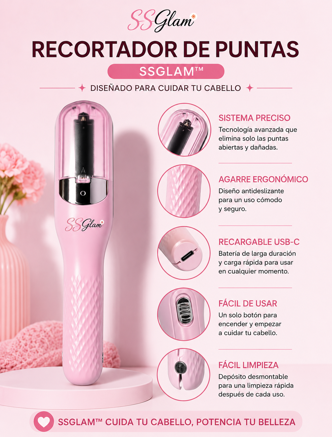Recortador de Puntas Abiertas SSGlam™