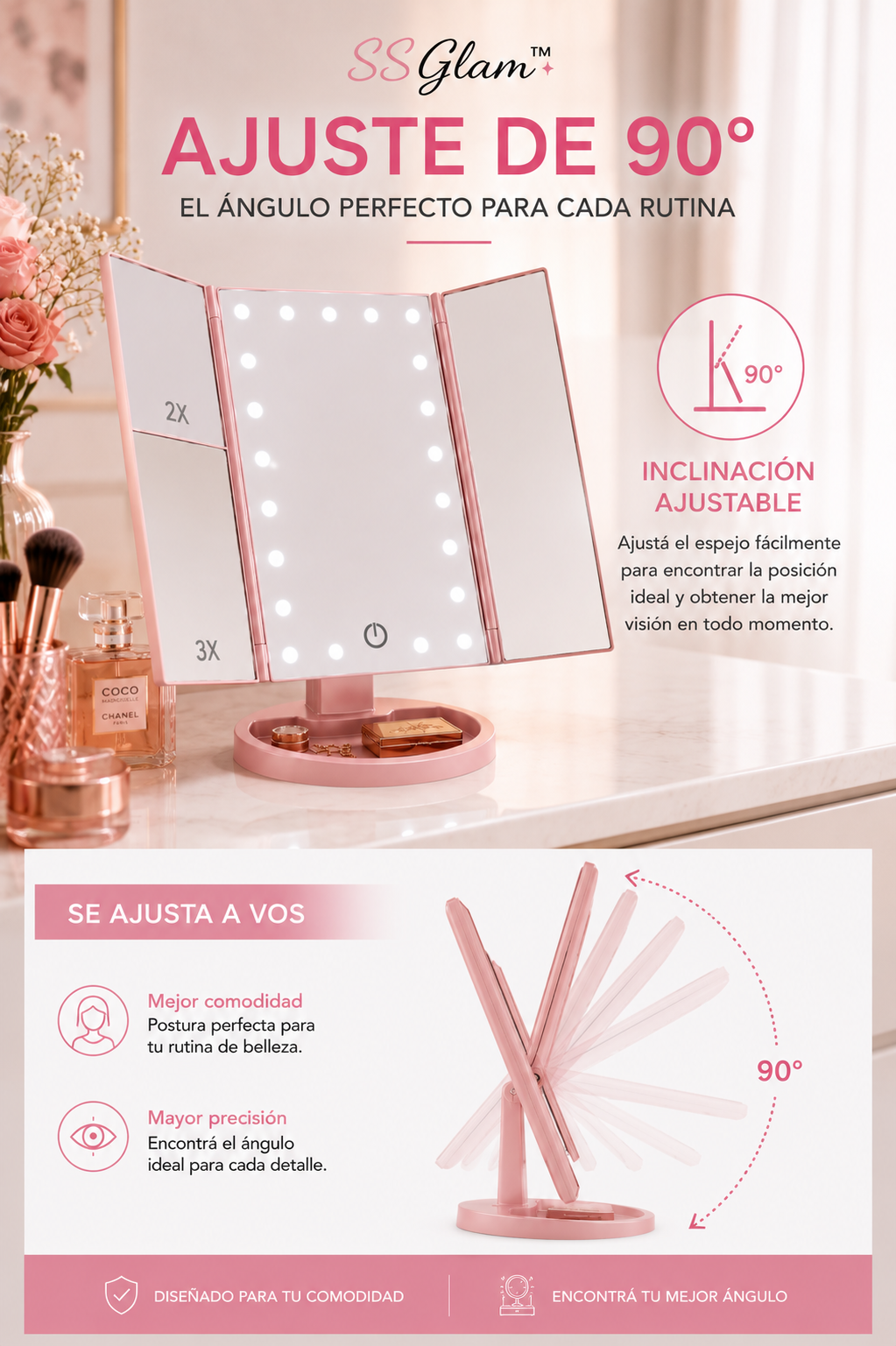 Espejo LED SSGlam™